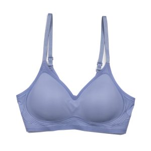 Silk Shape Seamless Bra-With Soft Molded Padding Powder Blue