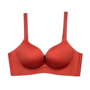 Wireless Push-Up Bra Matte Scarlet