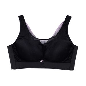 Wireless Full Cup Bra-Black