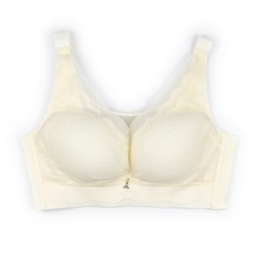 Wireless Full Cup Bra-Milky